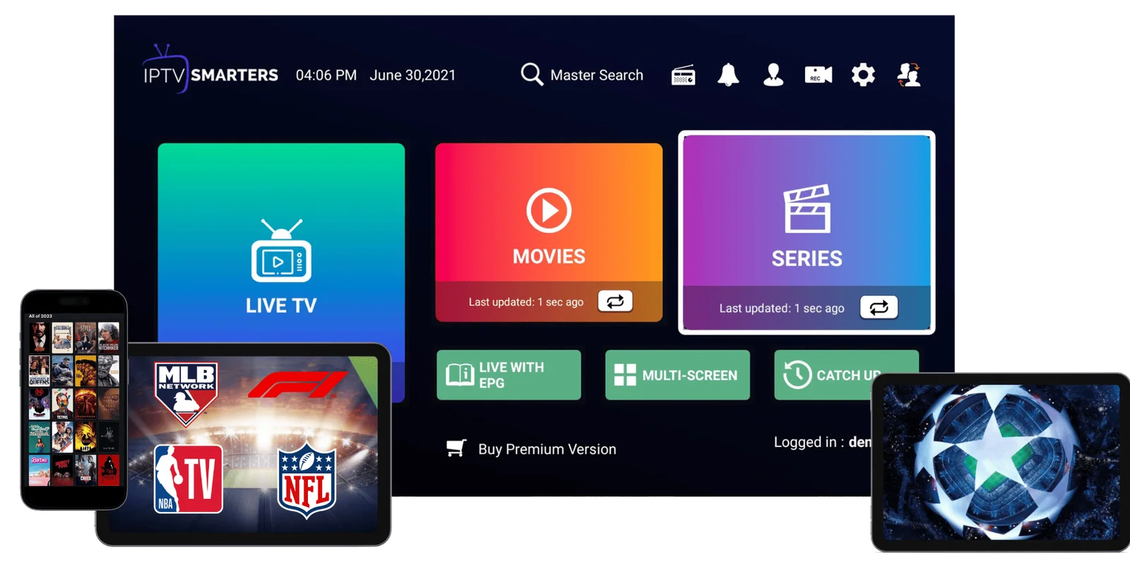 IPTV Totaal — sport, filmer, serier og nyheter på alle enheter